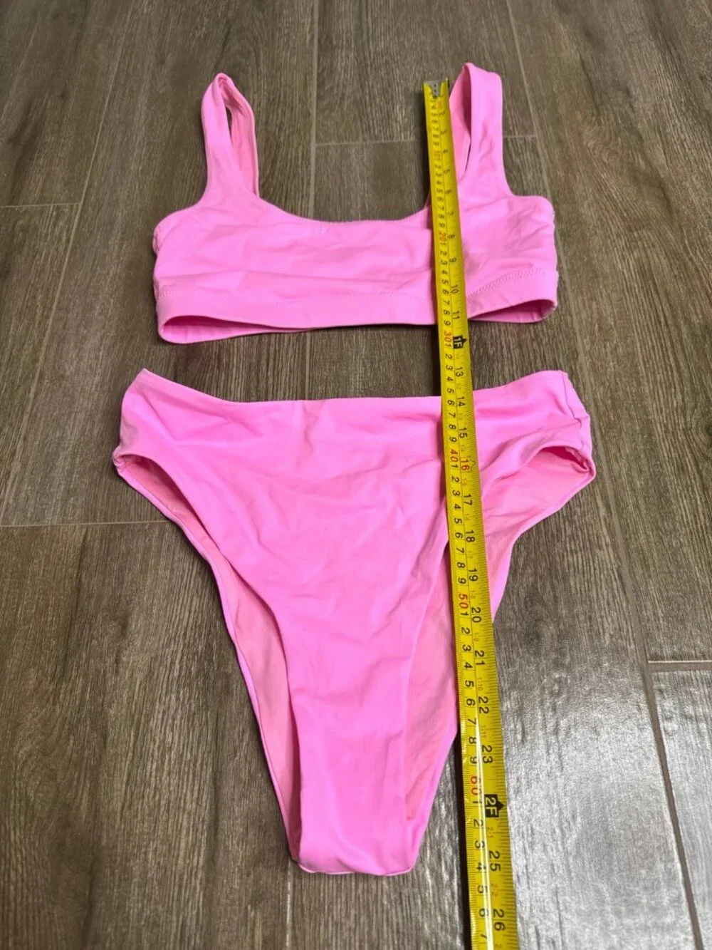 SKIMS Bubble Gum Bikini Set High Waist Bikini Size S